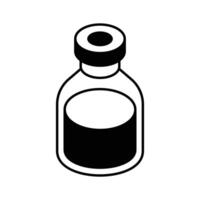 Healthy syrup, vector of syrup bottle in modern style