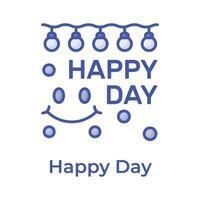 Have a look at this beautiful happy day icon design, up for premium use vector