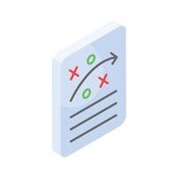 Unique icon of business strategic planning, editable vector of tactical planning