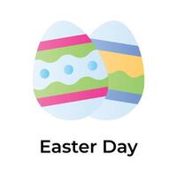 Decorated eggs showing concept icon of of easter day eggs, easter eggs vector