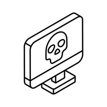 obtener esta increíble icono de computadora hackear en de moda estilo vector