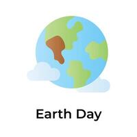 Get this amazing icon of international earth day in modern design style vector