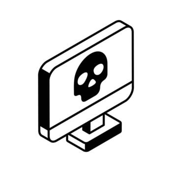 obtener esta increíble icono de computadora hackear en de moda estilo vector