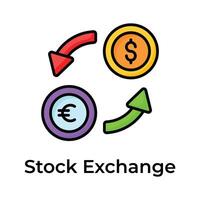 Get this amazing currency exchange vector design, editable icon