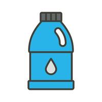 Milk bottle vector design in flat style, dairy product