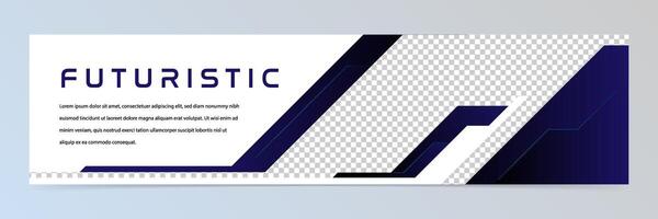 Modern abstract futuristic banner design template vector