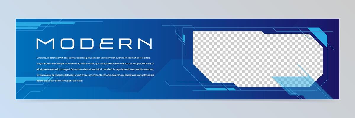 Modern abstract futuristic banner design template vector