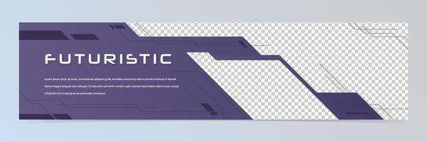 Modern abstract futuristic banner design template vector