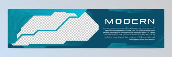 Modern abstract futuristic banner design template vector