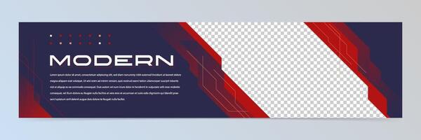 Modern abstract futuristic banner design template vector