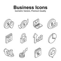 Take a glimpse at this amazing business and finance isometric vectors set