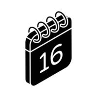 An amazing icon of calendar in isometric design style, ready to use vector