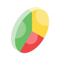 Grab this carefully crafted icon of Pie Graph, business analysis vector