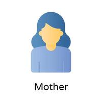 agarrar esta único icono de madre en moderno plano estilo vector