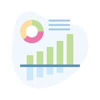 Well designed flat icon of business analysis, ready to use vector