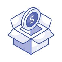 Have a look at this trendy isometric vector of business support, fundraising, crowdfunding icon design
