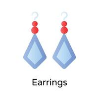 Download this unique icon of earrings in modern design style vector