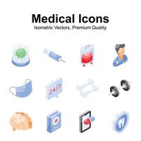 Get this eye catching medical and healthcare vectors set, ready to use and download