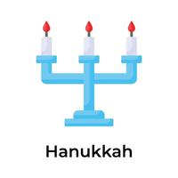 Get this amazing icon of candles in modern style, Hanukkah day vector design