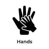 Mother and baby hand together, ready to use vector