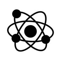 An isometric vector style of quantum physics, atom icon design