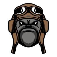 Bulldog Pilot Design vector