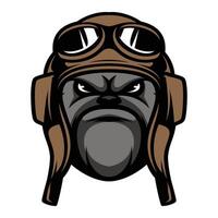 Bulldog Pilot Design vector