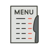 Menu card icon in trendy style, editable vector design