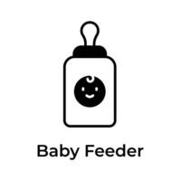 Amazing vector design of baby feeder, editable modern vector