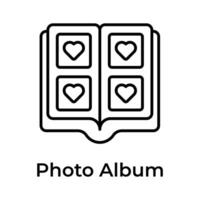 Have a look at this carefully designed photo album vector design