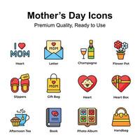 Get your hands on this amazing mothers day vectors set