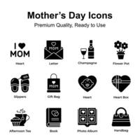 Get your hands on this amazing mothers day vectors set