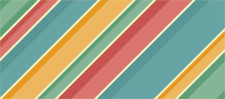 Vector vintage colorful lines abstract background