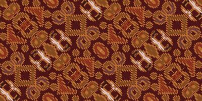 Corbata colorante modelo sin costura pañuelo impresión seda motivo bordado, ikat bordado vector diseño para impresión frontera bordado antiguo Egipto