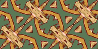 africano ikat cachemir bordado. geométrico étnico oriental sin costura modelo tradicional antecedentes. azteca estilo resumen vector ilustración. diseño para textura, tela, ropa, envase, alfombra.