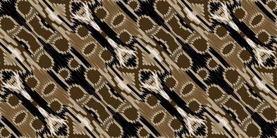 African Ikat Paisley Embroidery. Geometric Ethnic Oriental Seamless Pattern Traditional Background. Aztec Style Abstract Vector Illustration. Design for Texture, Fabric, Clothing, Wrapping, Carpet.