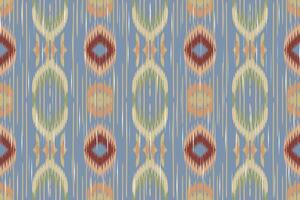 Ikat Paisley Embroidery on the Fabric in Indonesia,india and Asian countries.geometric Ethnic Oriental Seamless pattern.aztec Style. illustration.design for Texture,fabric,clothing,wrapping,carpet. vector