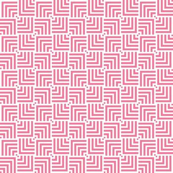 White and pink seamless abstract geometric overlapping squares pattern vector