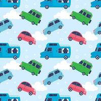 Toys Seamless Pattern Design with Boys and Girls Children Toy Equipment in Cartoon Flat Illustration vector