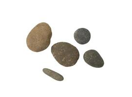 Groups of Various rocks isolated on isolated background, rock spa concepts photo