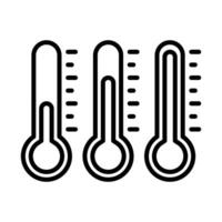 thermometer icon vector design template in white background