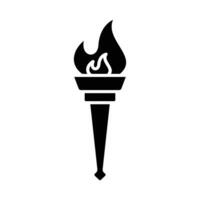 torch icon vector design template in white background
