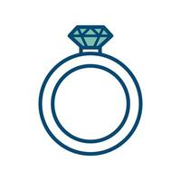 wedding ring icon vector design template in white background