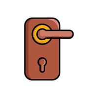 door handle icon vector design template in white background