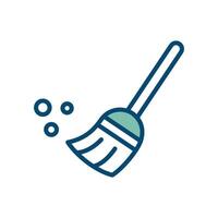 broom icon vector design template in white background