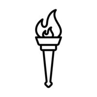 torch icon vector design template in white background