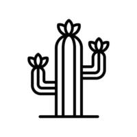 cactus icon vector design template in white background