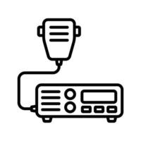 tranciever radio icono vector diseño modelo en blanco antecedentes