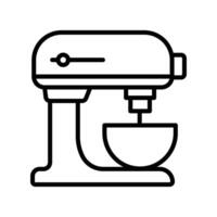 stand mixer icon vector design template in white background