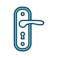 door handle icon vector design template in white background